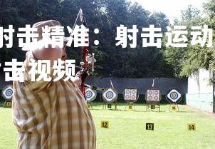 YY易游体育官网-射击精准：射击运动员稳准狠齐射，一箭定江山，精准射击视频